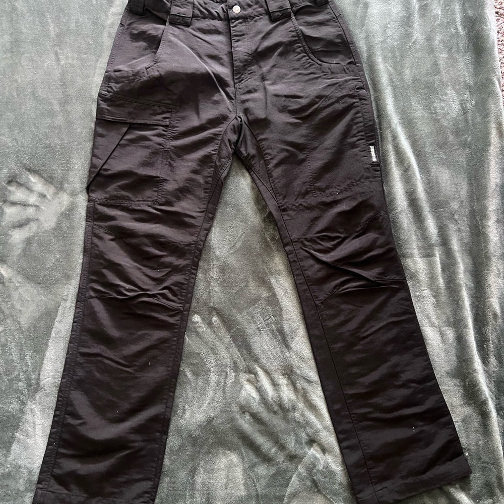 Men's Versatile Black Cargo Trousers